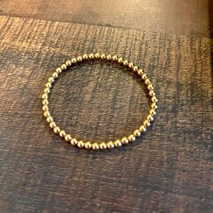 4mm gold filled beaded bracelet!
